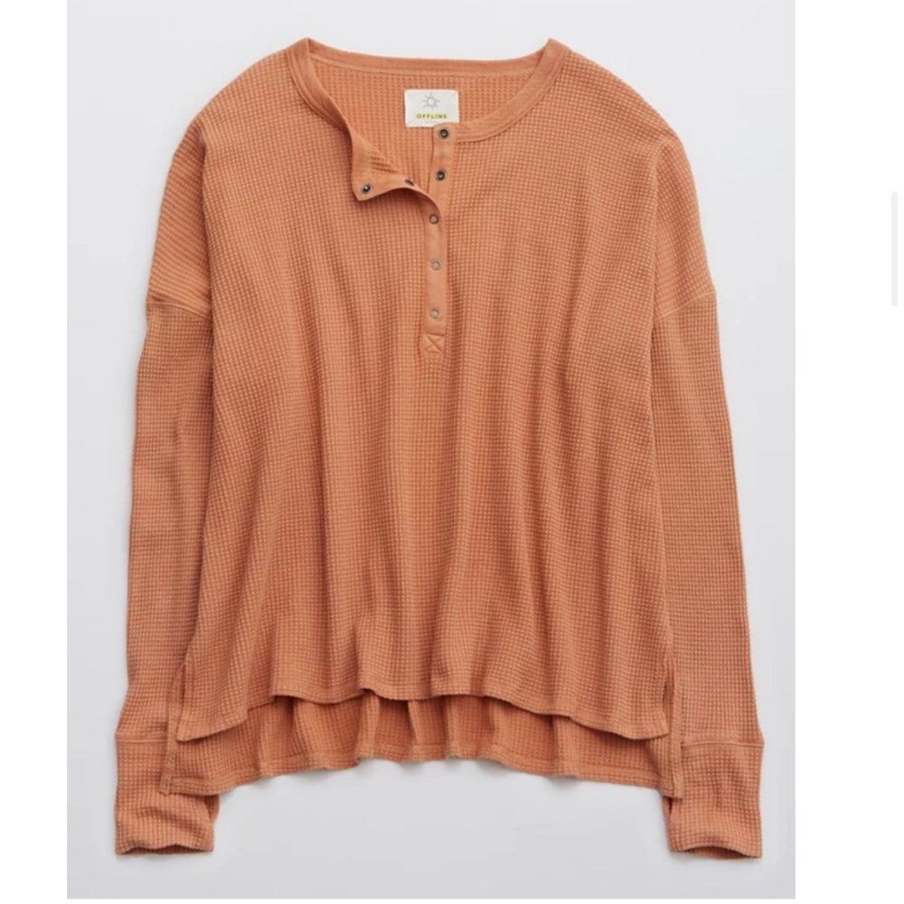 Bundle of 3: Aerie Offline Waffle Henley Tee - Picture 2 of 6